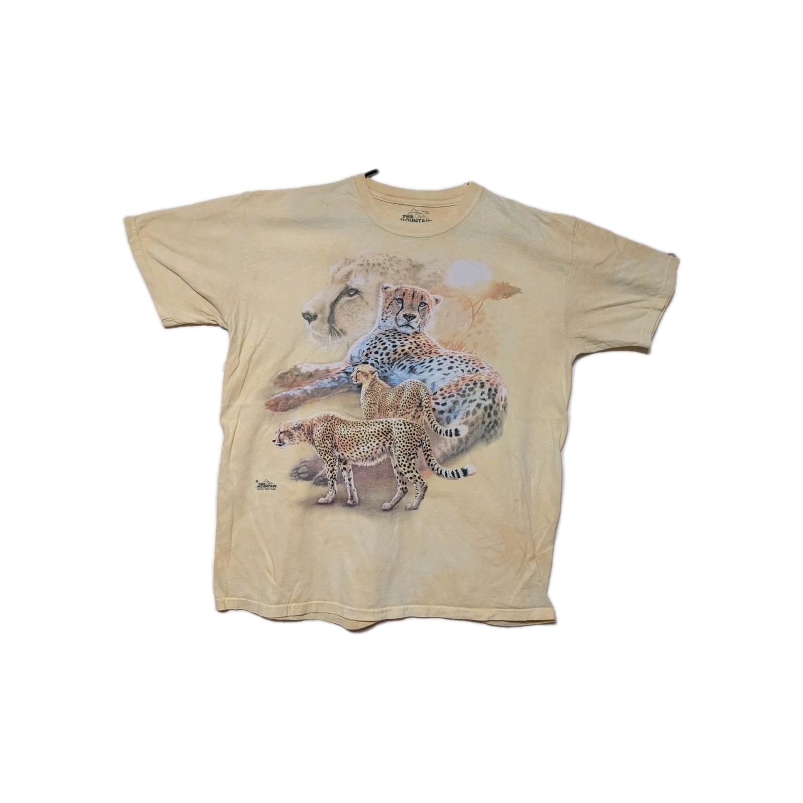 The Mountain Mens T-shirt Yellow Serengeti Gold Cheetahs Retired Logo XL #6333 gallery