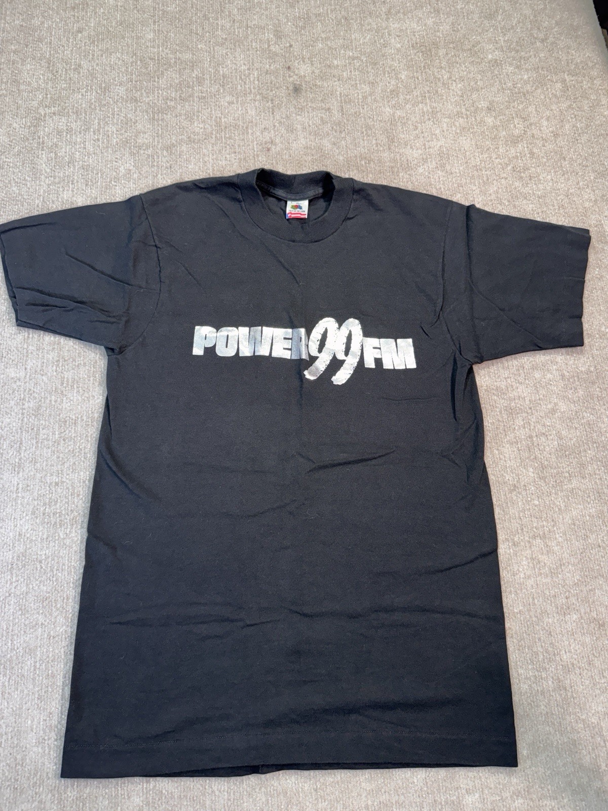 Power 99 FM Radio T-Shirt Radio Graphic Tee Large Vintage gallery