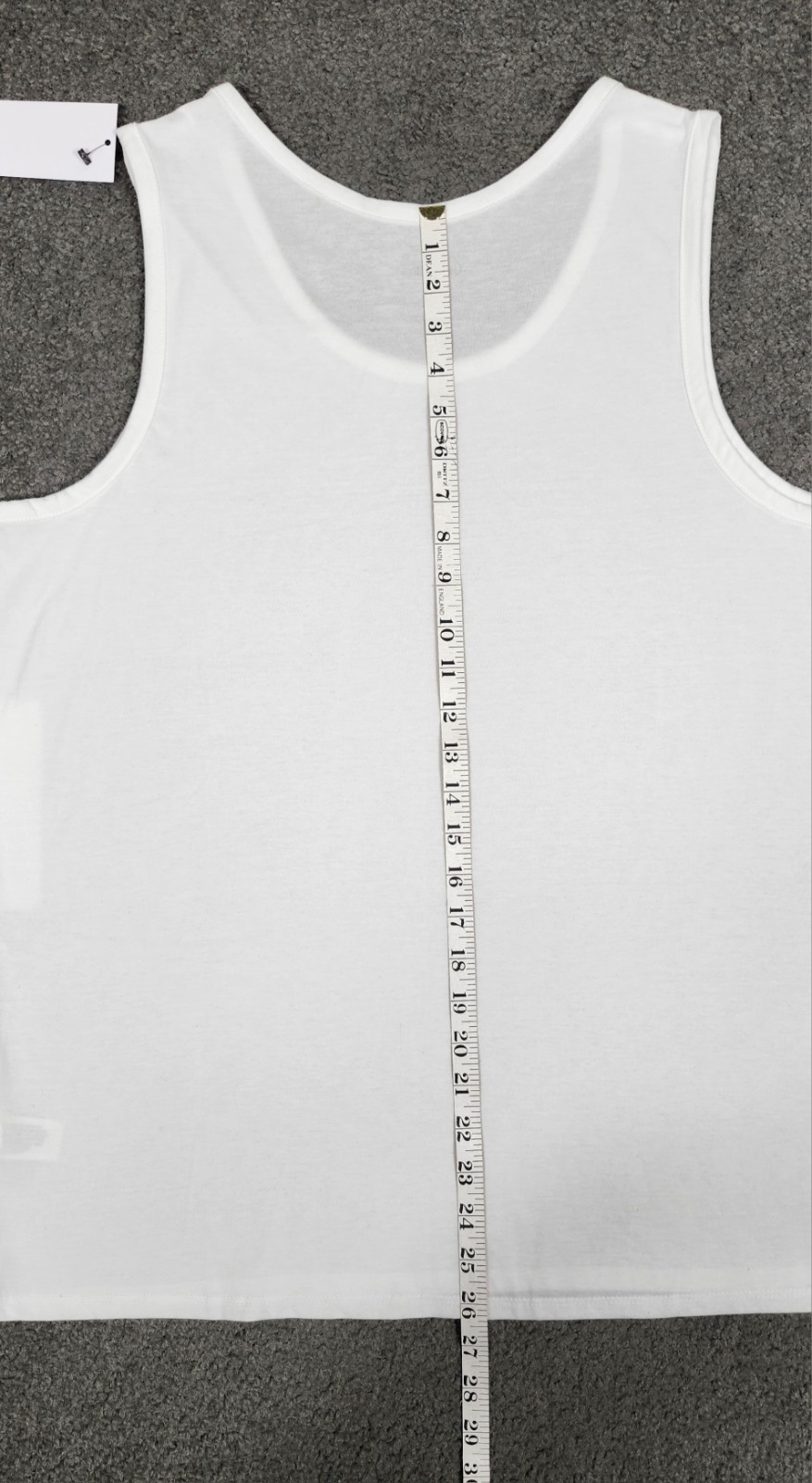 Men's Sleeveless Tanks T Shirts LARGE White 4 PACK Goodfellow Round Neck Stretch gallery