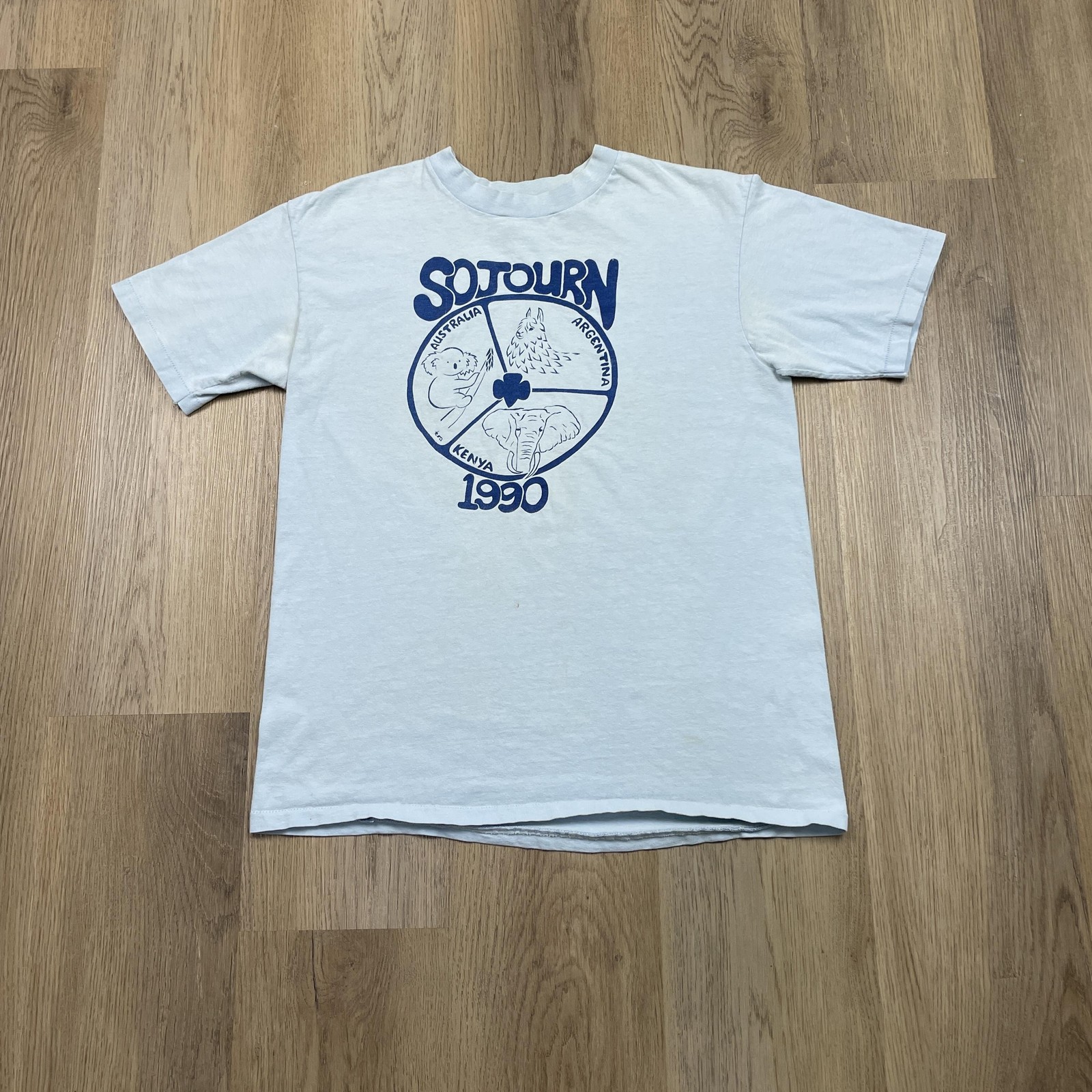Vintage Sojourn Shirt Mens Large Hanes Australia Kenya Argentina 1990 Tee 90s gallery