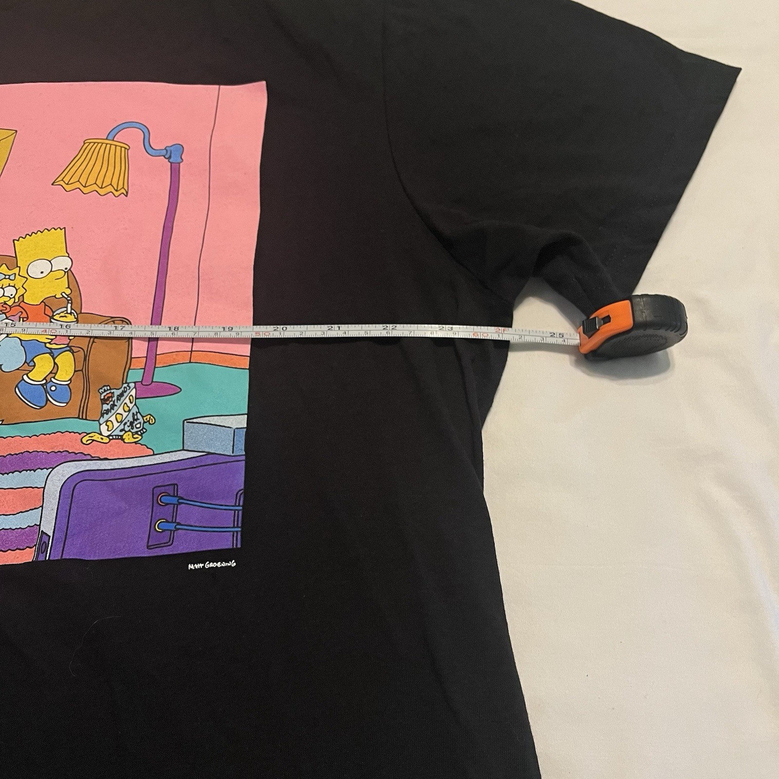 The Simpsons T-Shirt Men’s XL With Bonus Bart Simpson Action Figure Black gallery