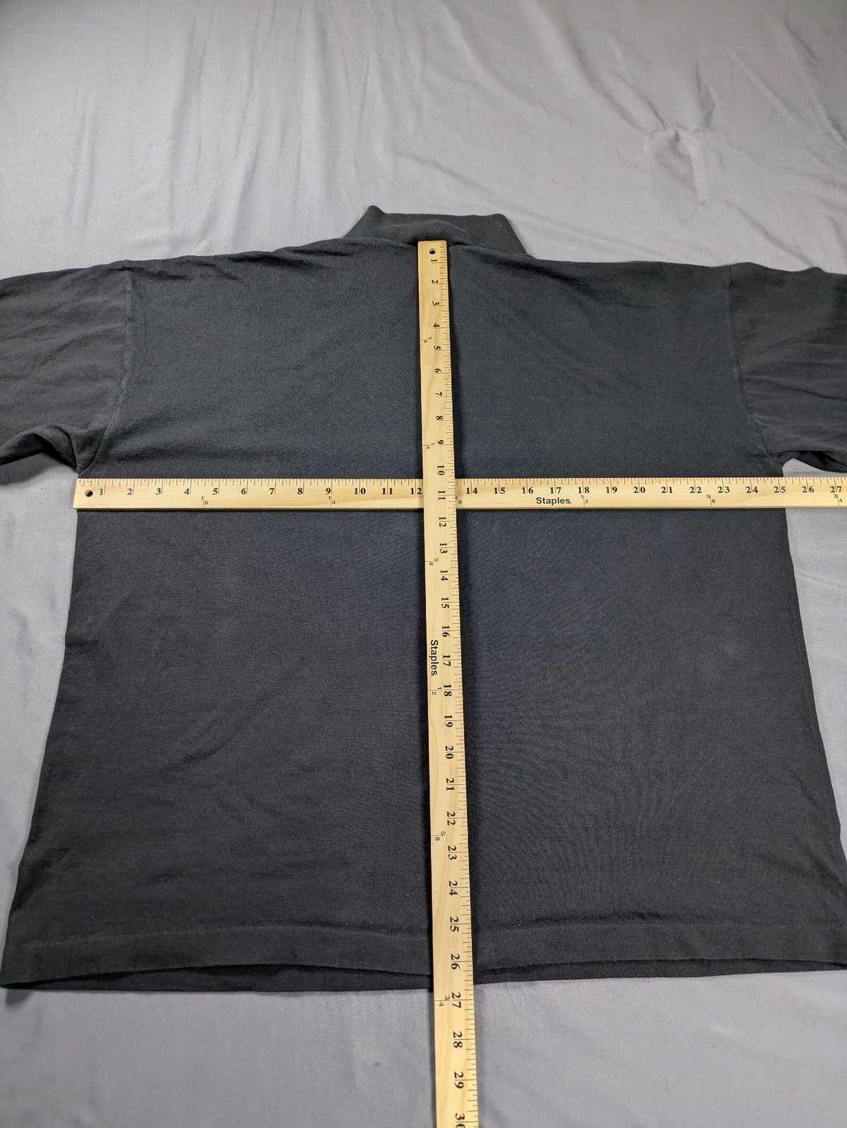 Vintage CCM Shirt Mens XL Gray Mock Neck Long Sleeve Hockey Base Layer Made USA gallery