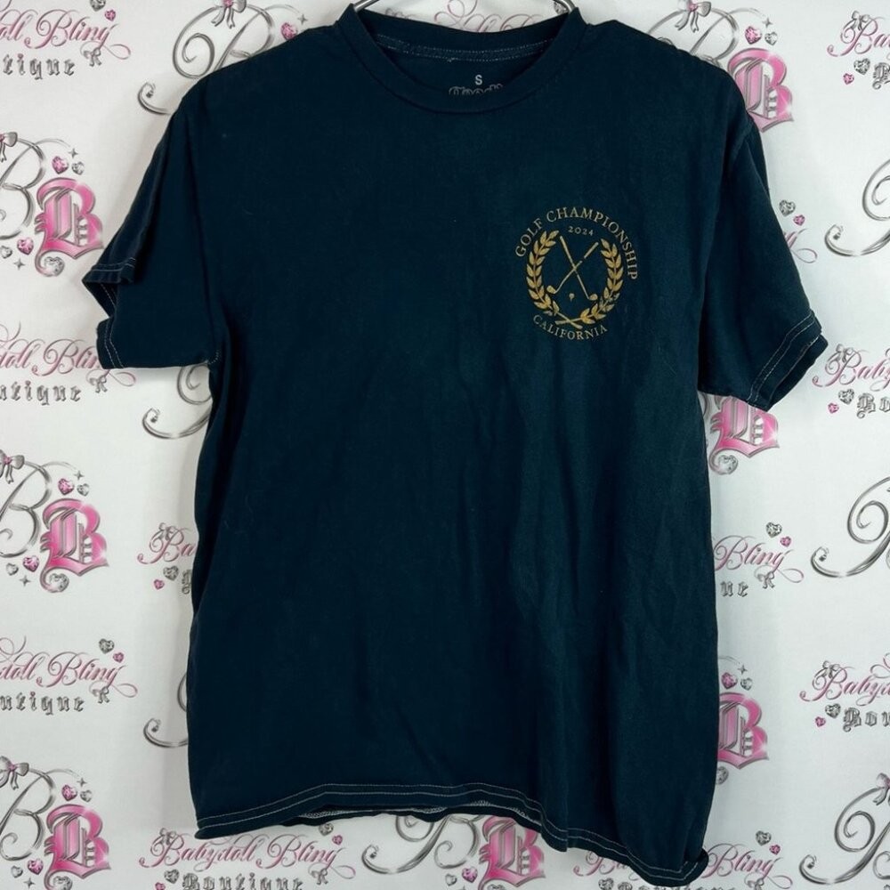 Goodie two sleeves tshirt tee Golf Championship California Blue Tee gold yellow gallery