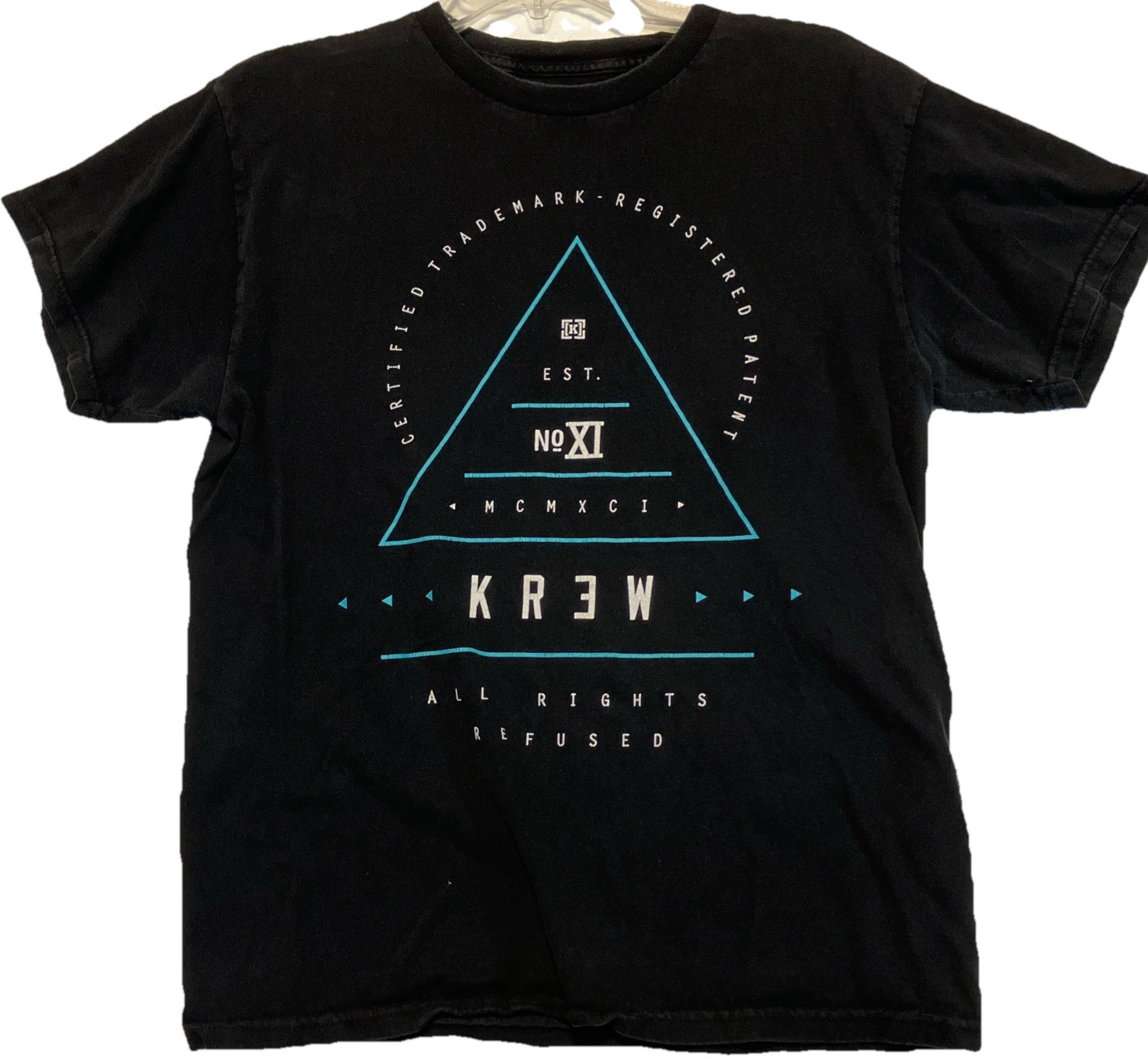 KR3W Graphic Black Men’s T-Shirt All Rights Refused Pyramid gallery