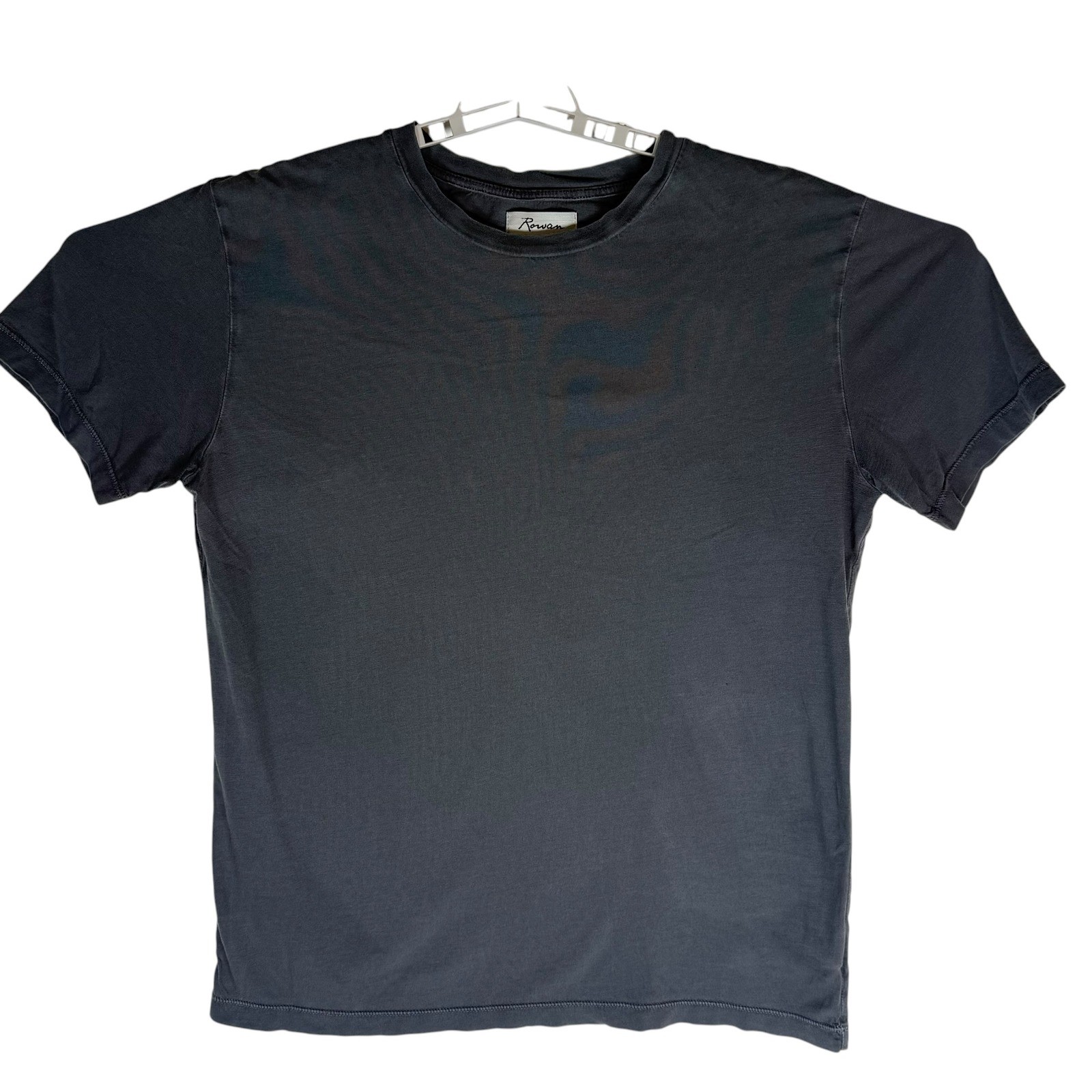 Rowan Asher Standard Mens Supima Cotton Crewneck T-Shirt Charcoal Gray M USA gallery