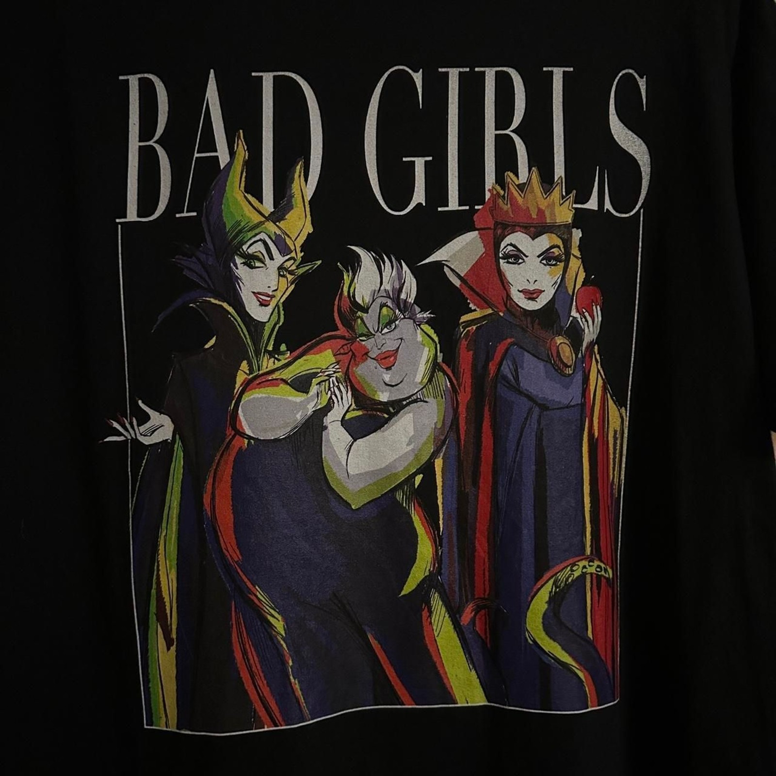 Disney Villains Bad Girls Pose T-Shirt Graphic Tee 2XL Unisex NWOT