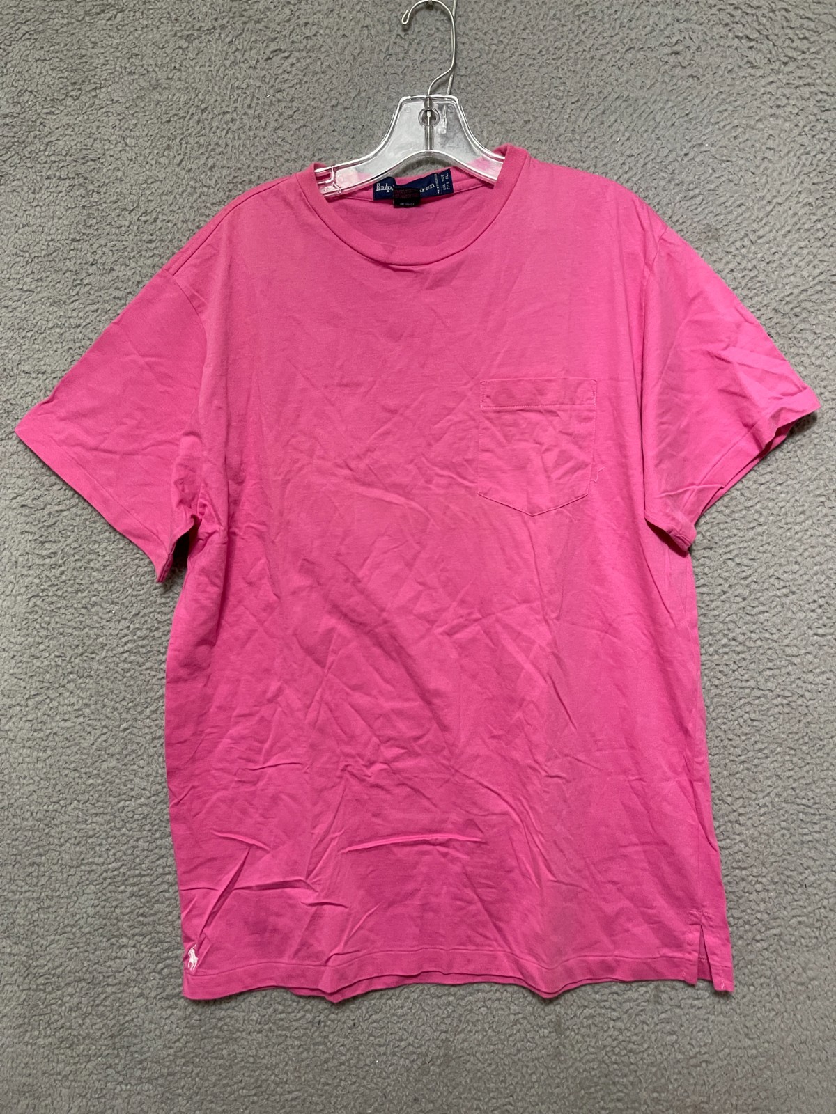 Vintage Ralph Lauren Shirt Pink One Size Fits All Single Stitch Short Sleeve gallery