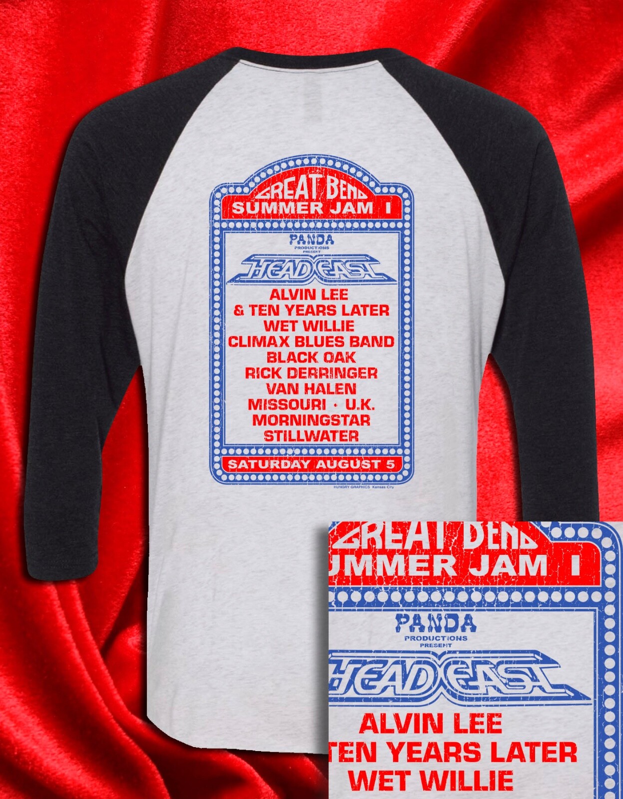 Great Bend Summer Jam 1978 Tour T-SHIRT Music Festival Head East gallery
