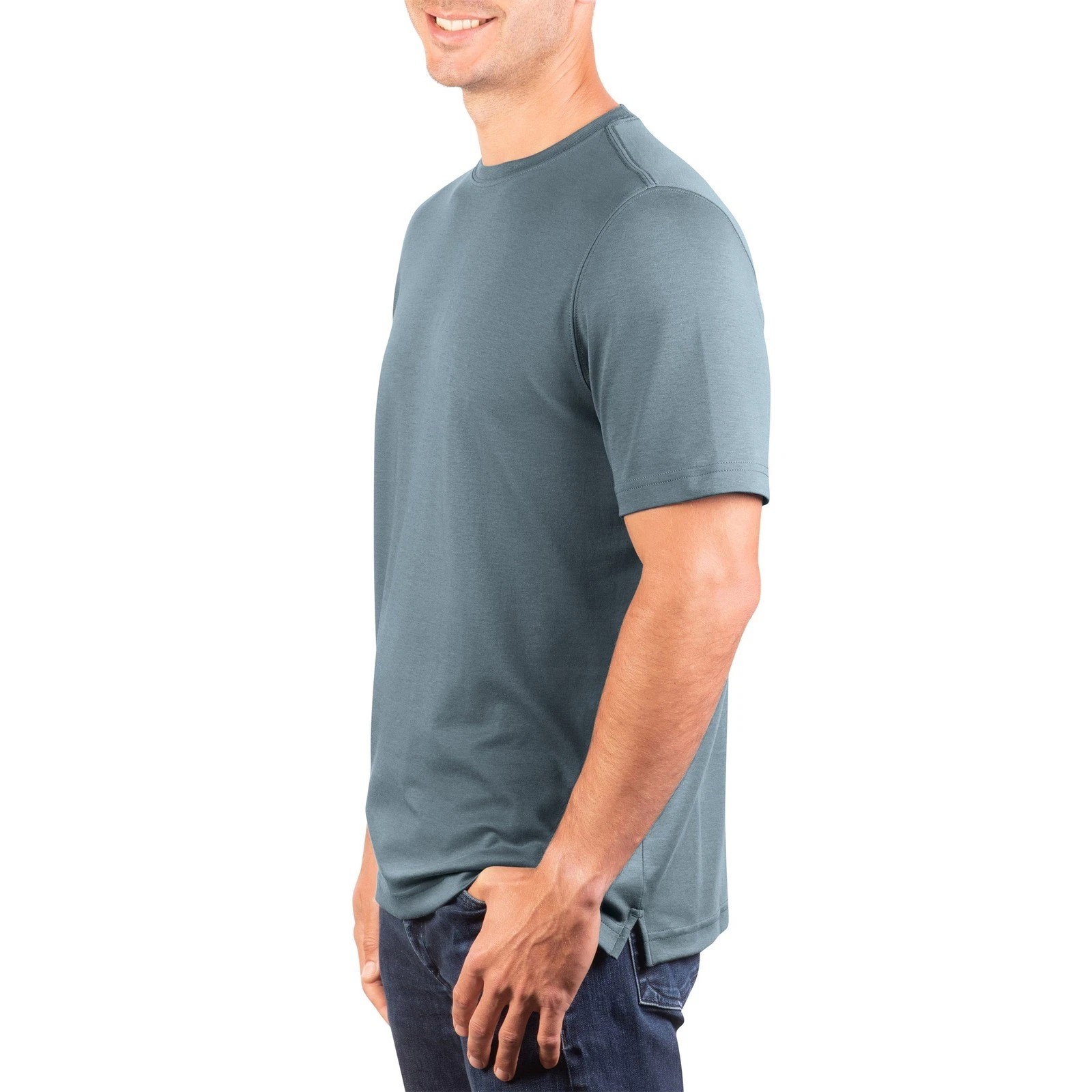 Kirkland Signature Men's Pima Cotton Tee T-Shirt Made in Peru L XL gallery