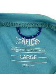 AFTCO Men’s AFTECH Long Sleeve Performance Green Digital Sleeve T-Shirt Large