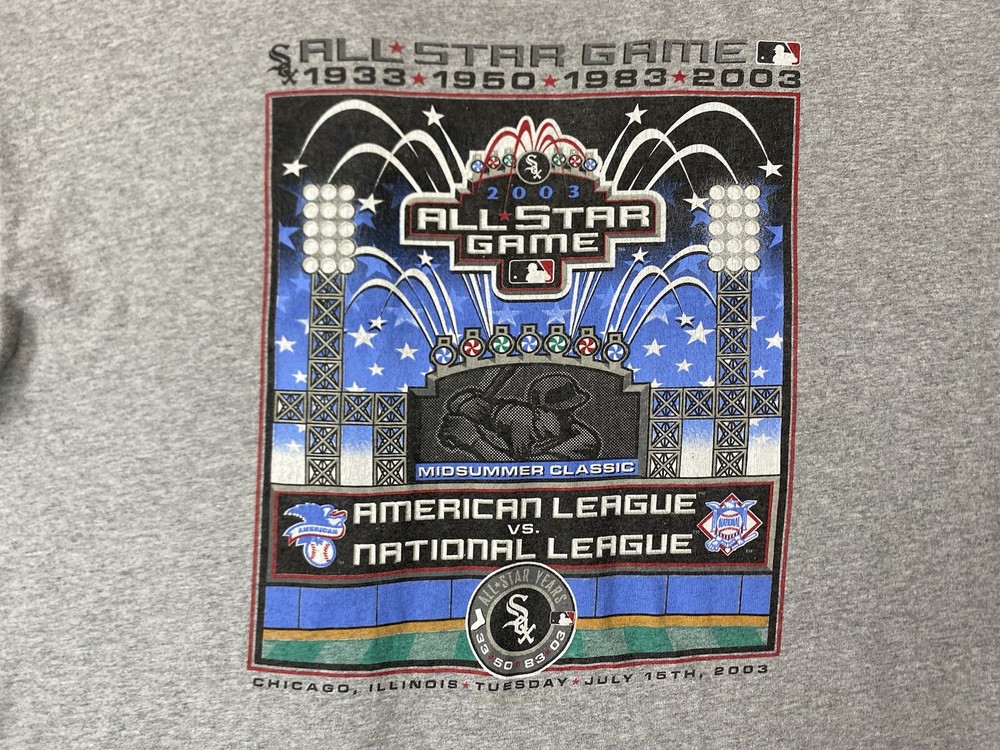Vintage 2003 MLB All Star Game Chicago T Shirt Men’s 2XL Major League Baseball