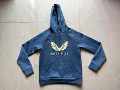 Aston Villa Castore , England UK Pullover Hoodie Size 4 Polyester Soft Winter