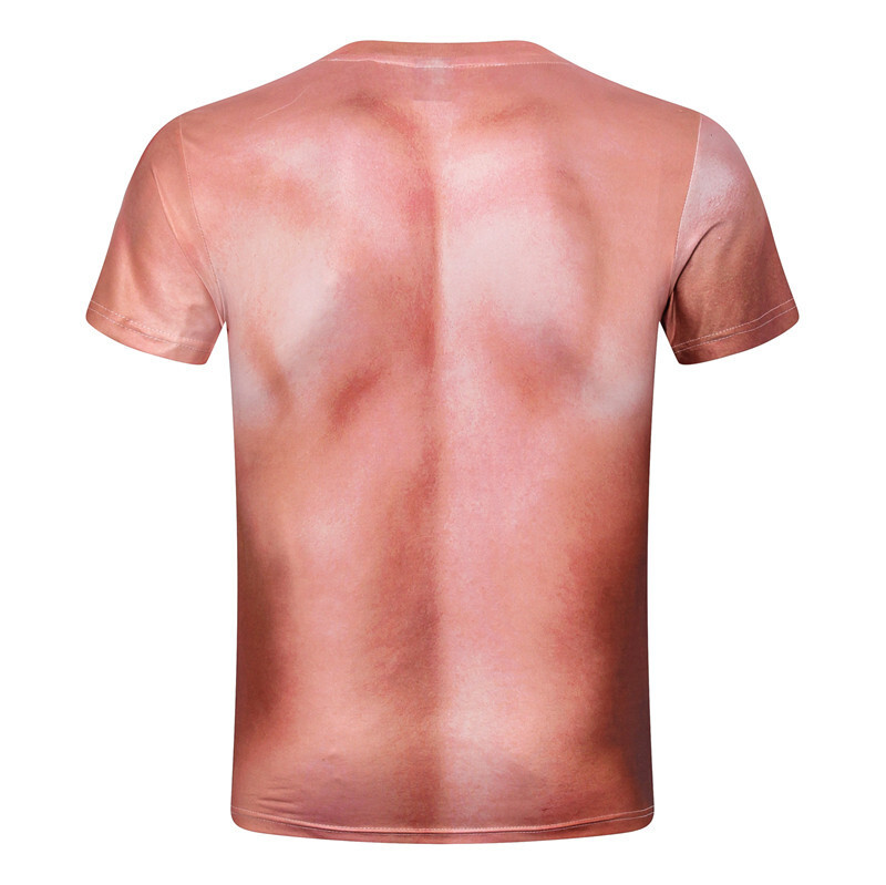 ON SALE!! Men Muscle 3D Print T-Shirt Summer Short Sleeve Digital Printing Top gallery