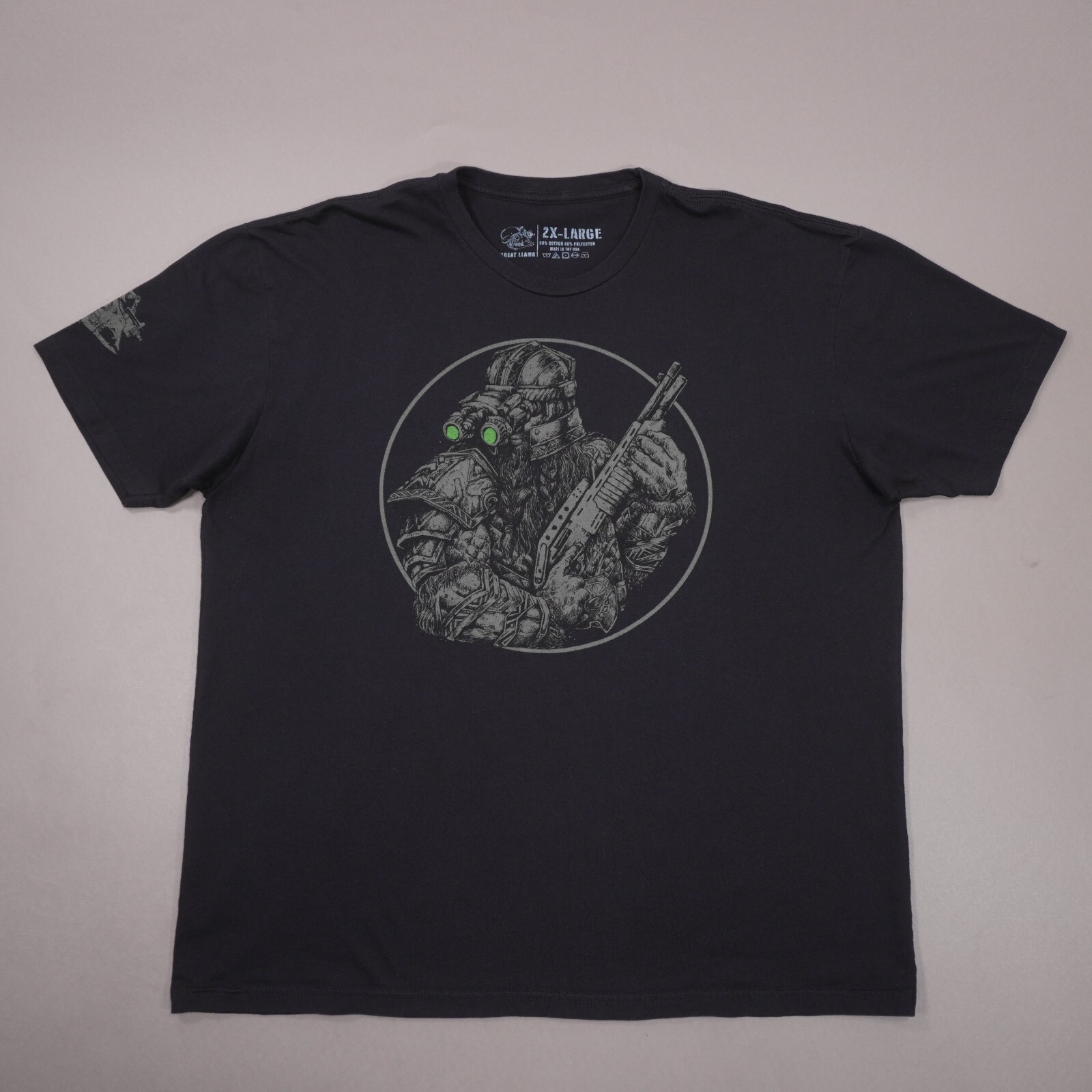 Threat Llama Dwarven SPAS-12 Shotgun Nightvision NVG T Shirt Mens 2XL Black gallery