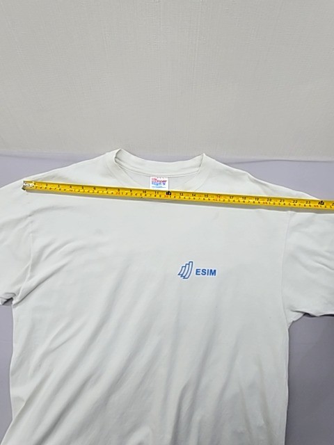 Hanes Beefy-T Men's XL White Cotton Crewneck T-Shirt Pre-Shrunk gallery