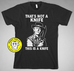 Crocodile Dundee T Shirt that’s not a knife movie 2 80s mick Australia outback