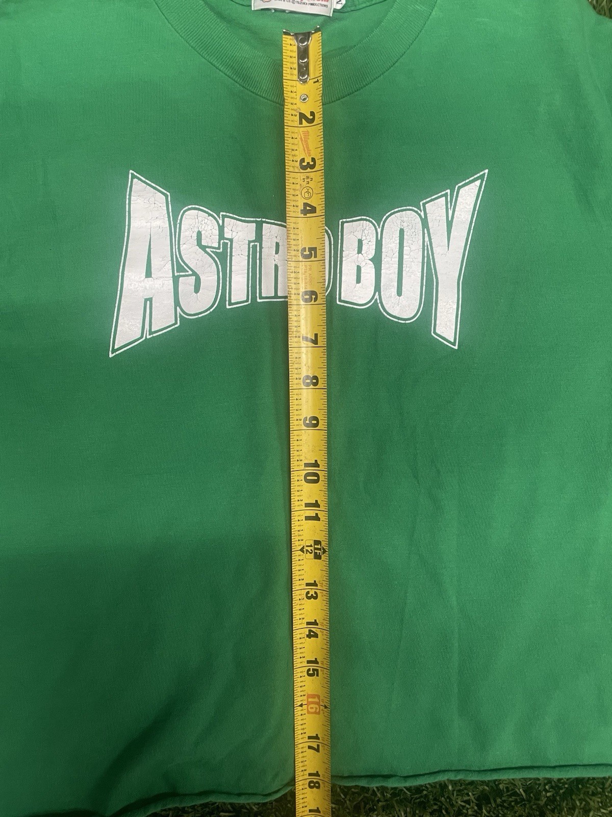 RARE Vintage Y2K 3D Astro Boy Tezuka Mighty Atom Cropped Tee Size M gallery