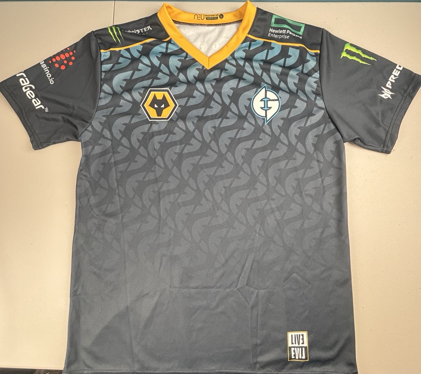 New!! Evil Geniuses Wolverhampton 2022 Gaming Jersey. Size LARGE