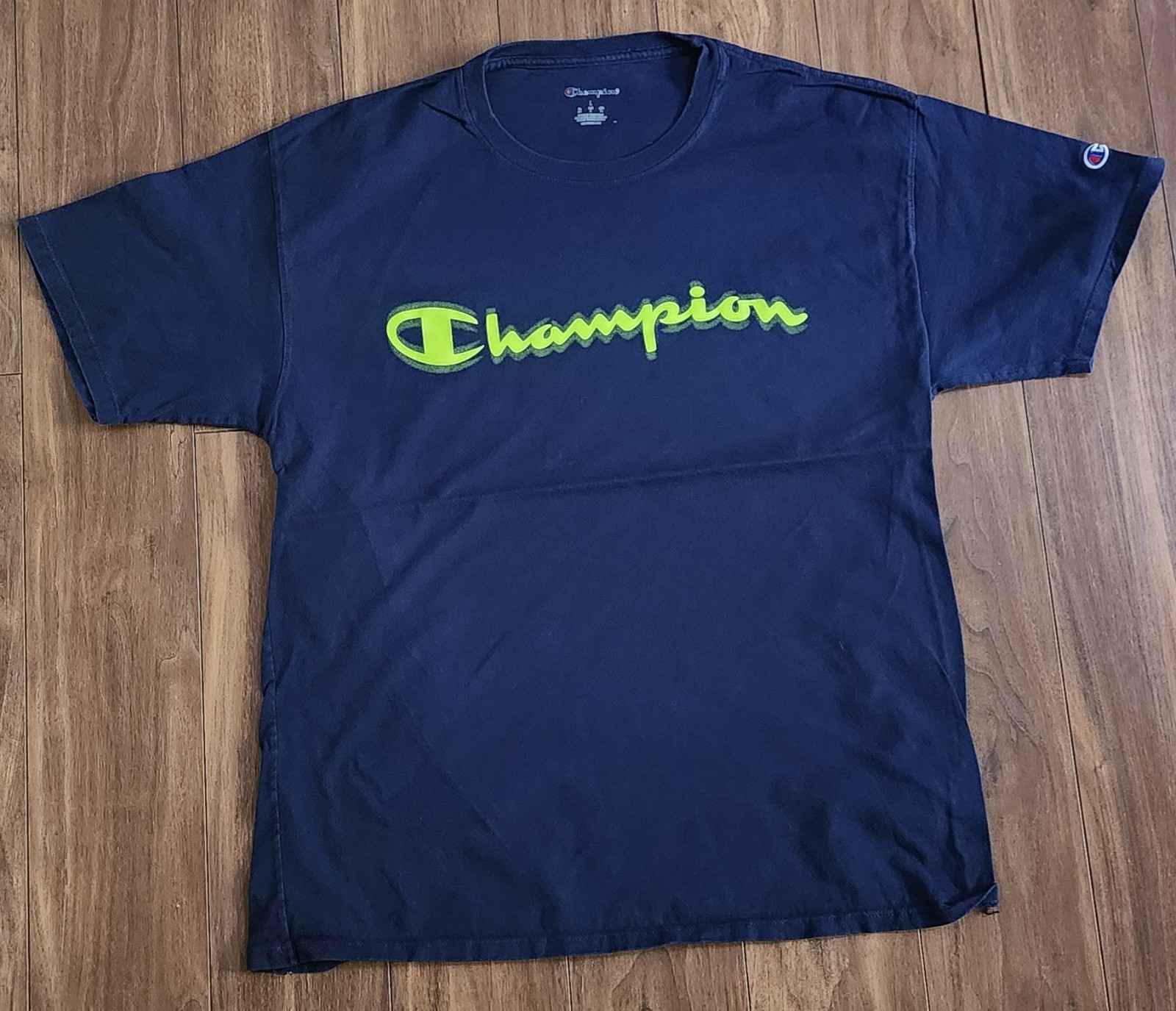 Champion T-Shirt Men's Sz Large Athletic Workout Gym Jogging Hiking Sports Tee gallery