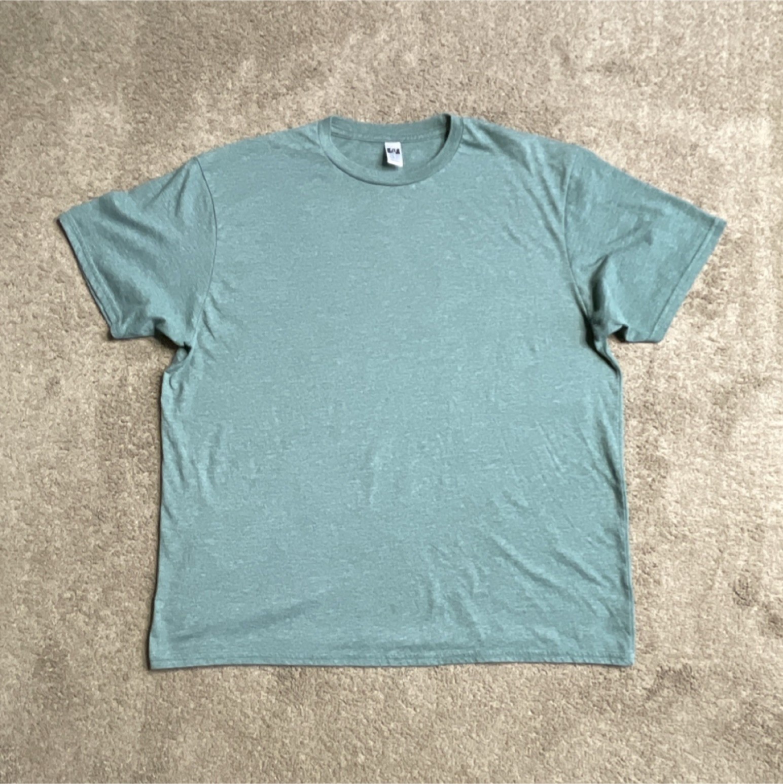 FiT i9 Men’s Green T-Shirt Lg. Cotton Polyester Lightweight. MADE IS USA!!