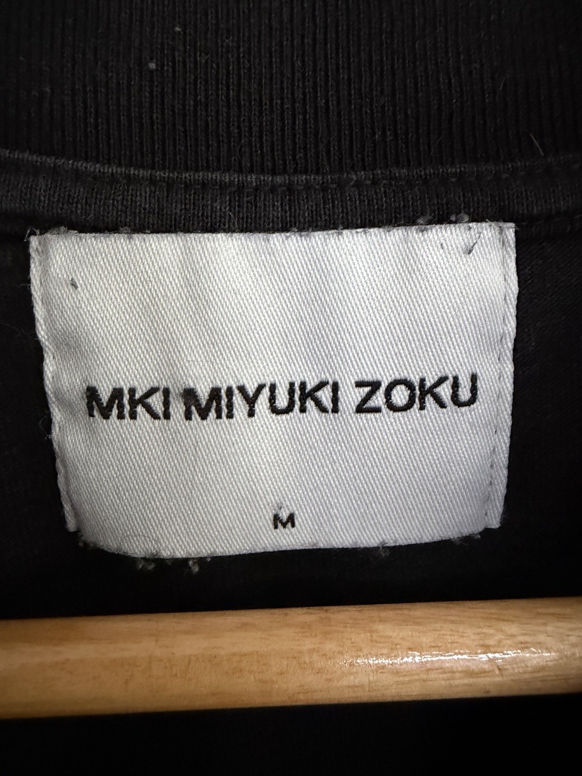 Mki Miyuki Zoku Oversized T Shirt Black Design Studio Organic Cotton Mens Medium gallery
