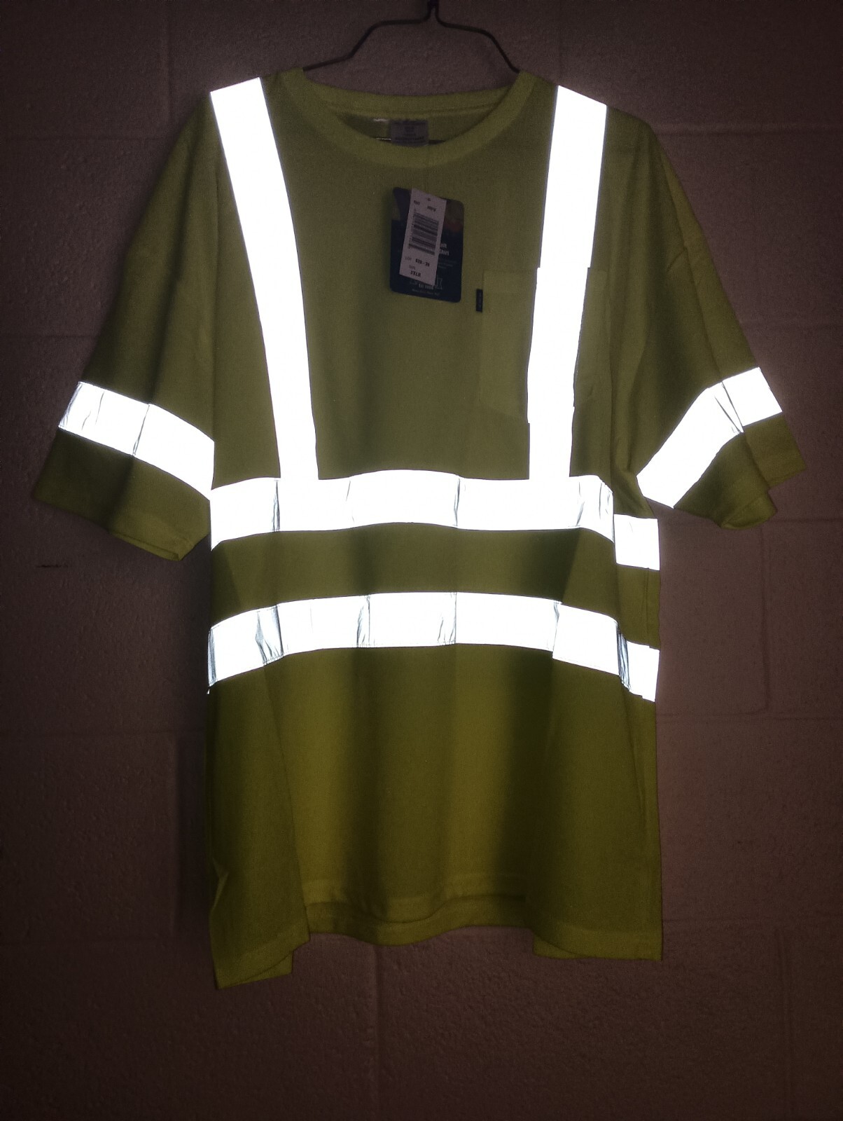Key Safety Green Hi-Vis Waffle Knit Short Sleeve T-Shirt Mens 3XLR New gallery