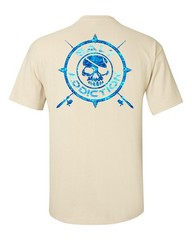 Salt Addiction Nautical compass Logo Fishing Short Sleeve T Shirt Ocean