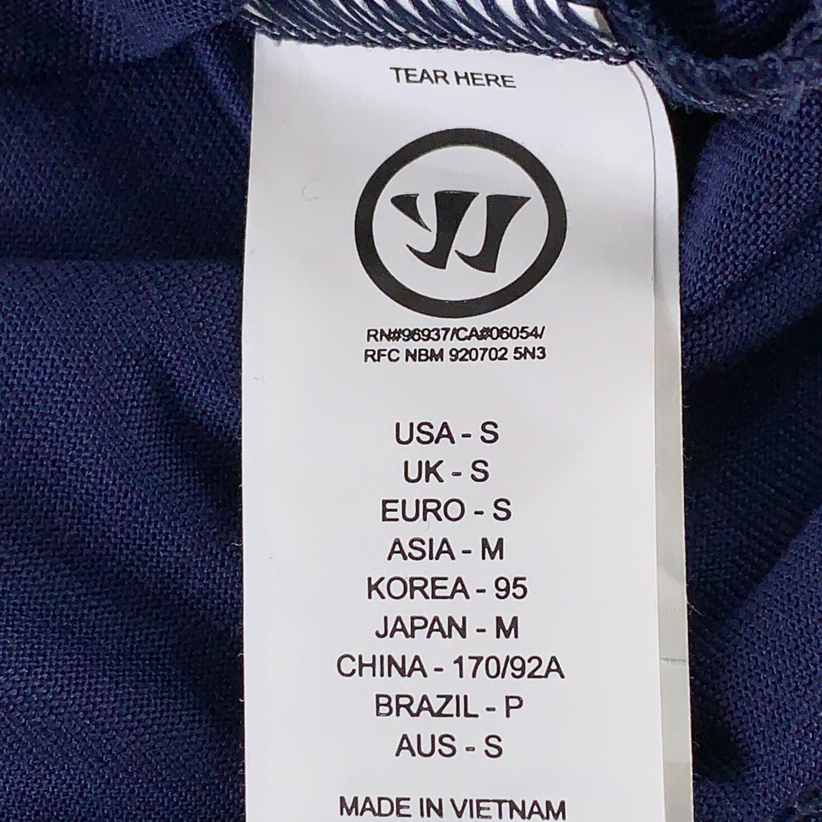 Warrior Men's Size Small Navy Short Sleeve Alpha Tee NWT gallery