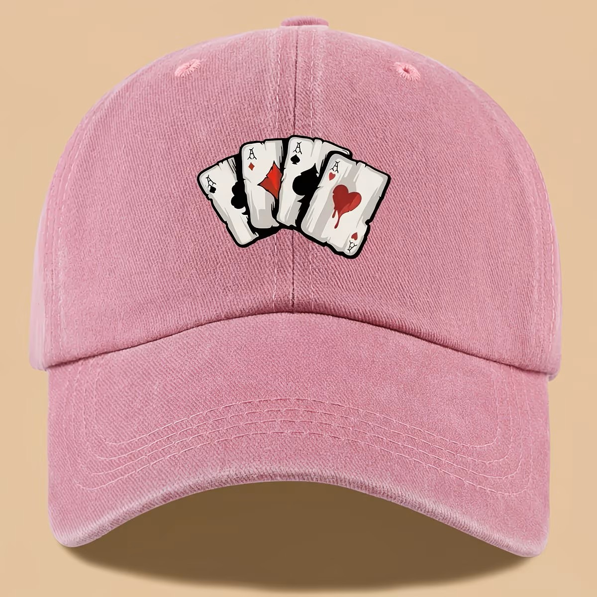 Retro Poker Print Truck Hat - Classic Baseball Cap, Las Vegas Fans- NEW gallery