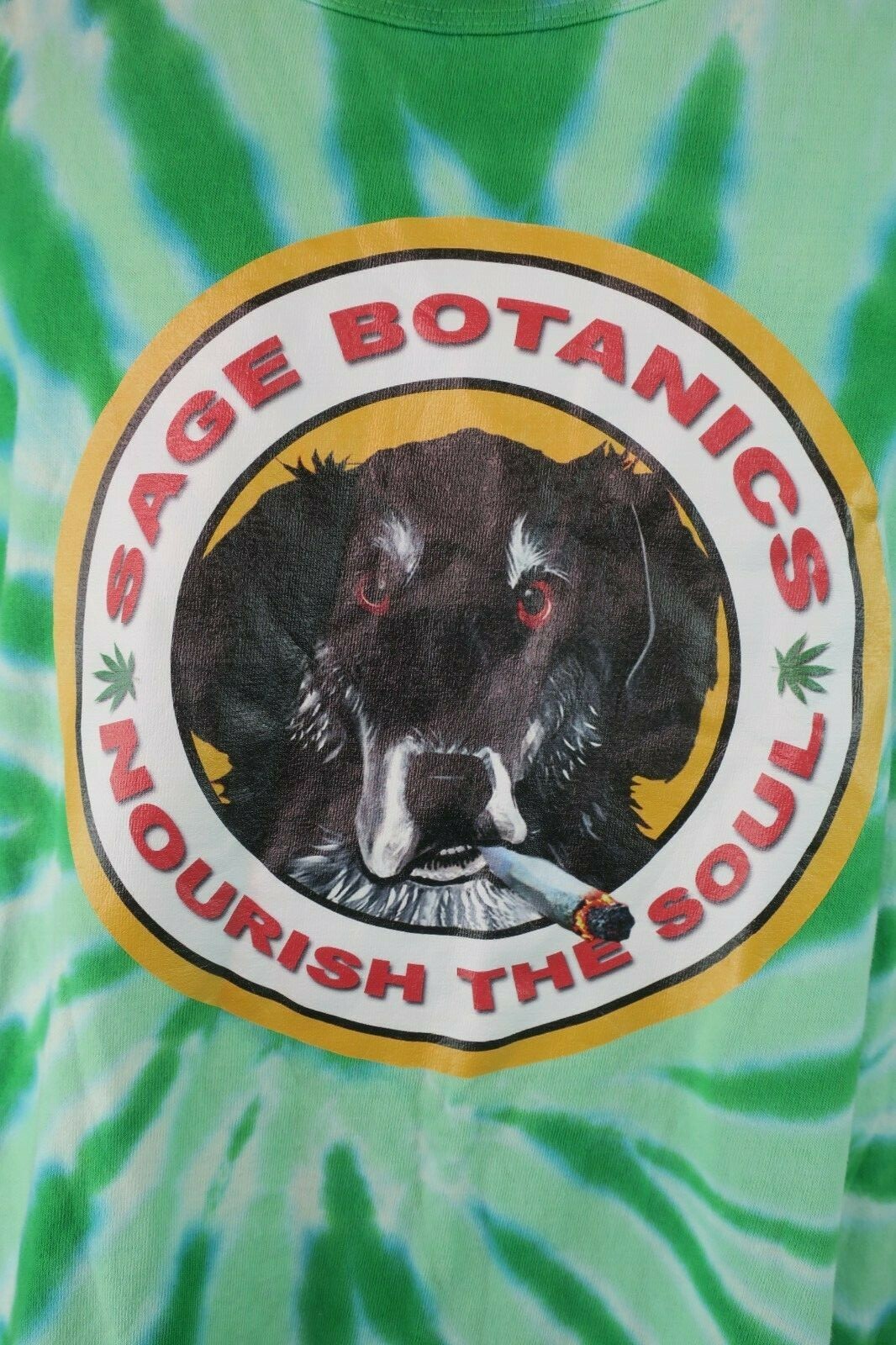 RARE Sage Botanic Nourish the Soul Dog Smoking Joint 420 Reefer Tie Dye sz 2XL gallery