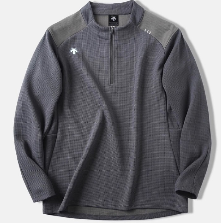 Descente Half Zipper Quick Drying Huagefu Long Sleeves T-shirt gallery