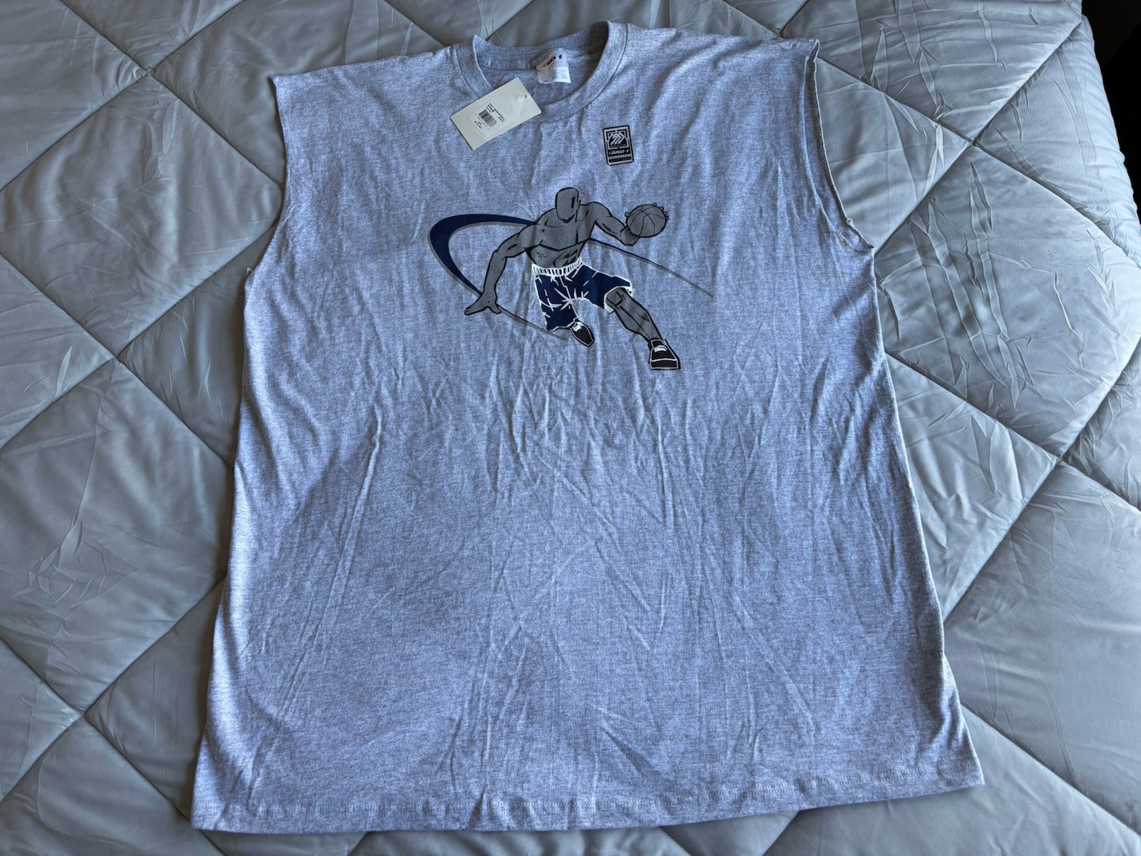 Vintage 90’s And1 Baller Sleeveless Tee Size 2XL NWT USA gallery
