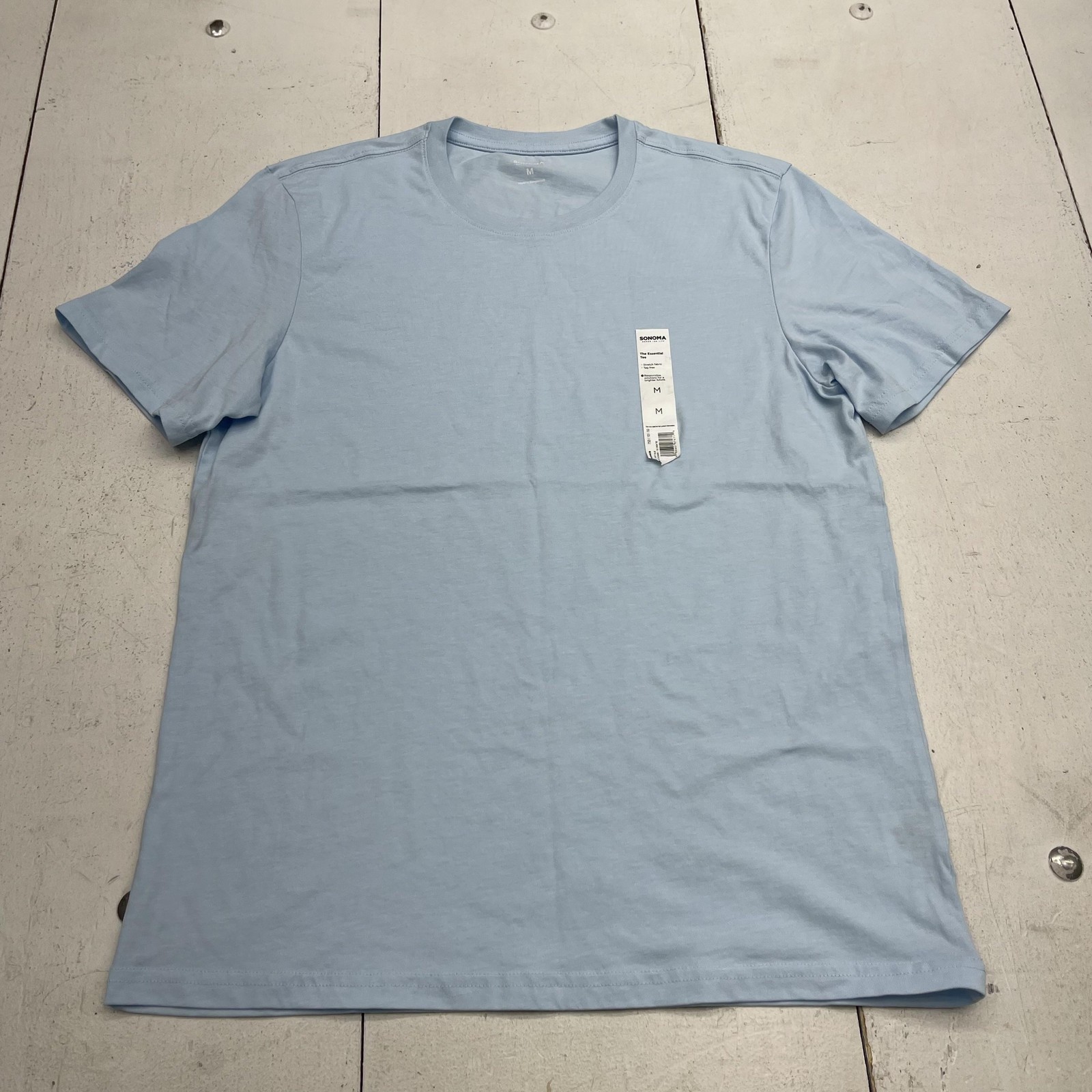 Sonoma Goods For Life Shirt Mens Medium Blue Essential Crewneck Stretch Tagless gallery