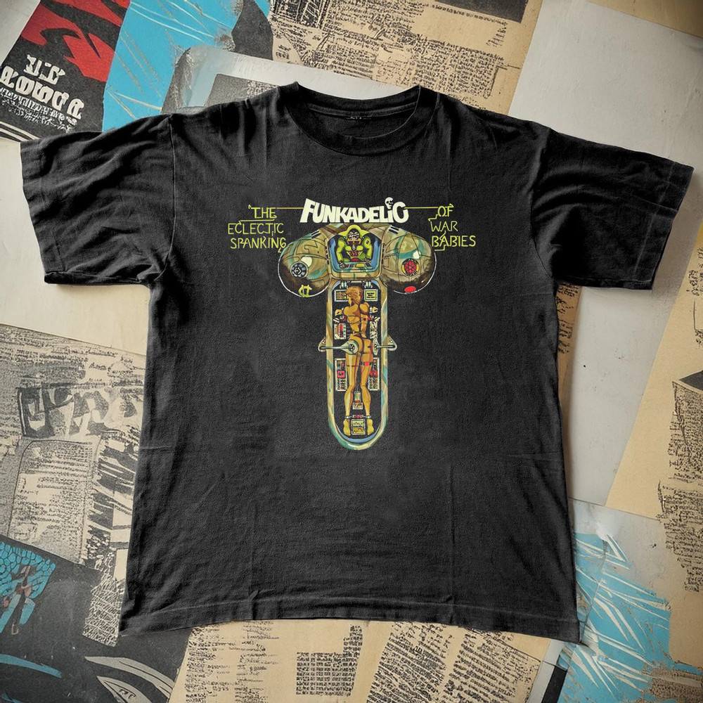 Funkadelic Logo Black Cotton Shirt Full size S-5XL Unisex BS1138