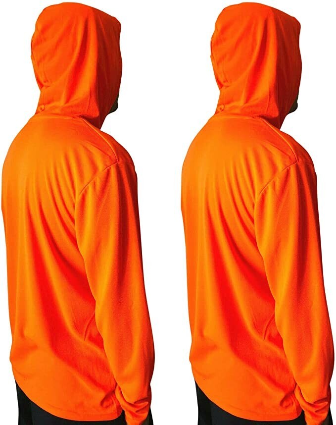 2 PCS in Pack Safety Hoodie Long Sleeve High Visibility Construction Work Shirts gallery