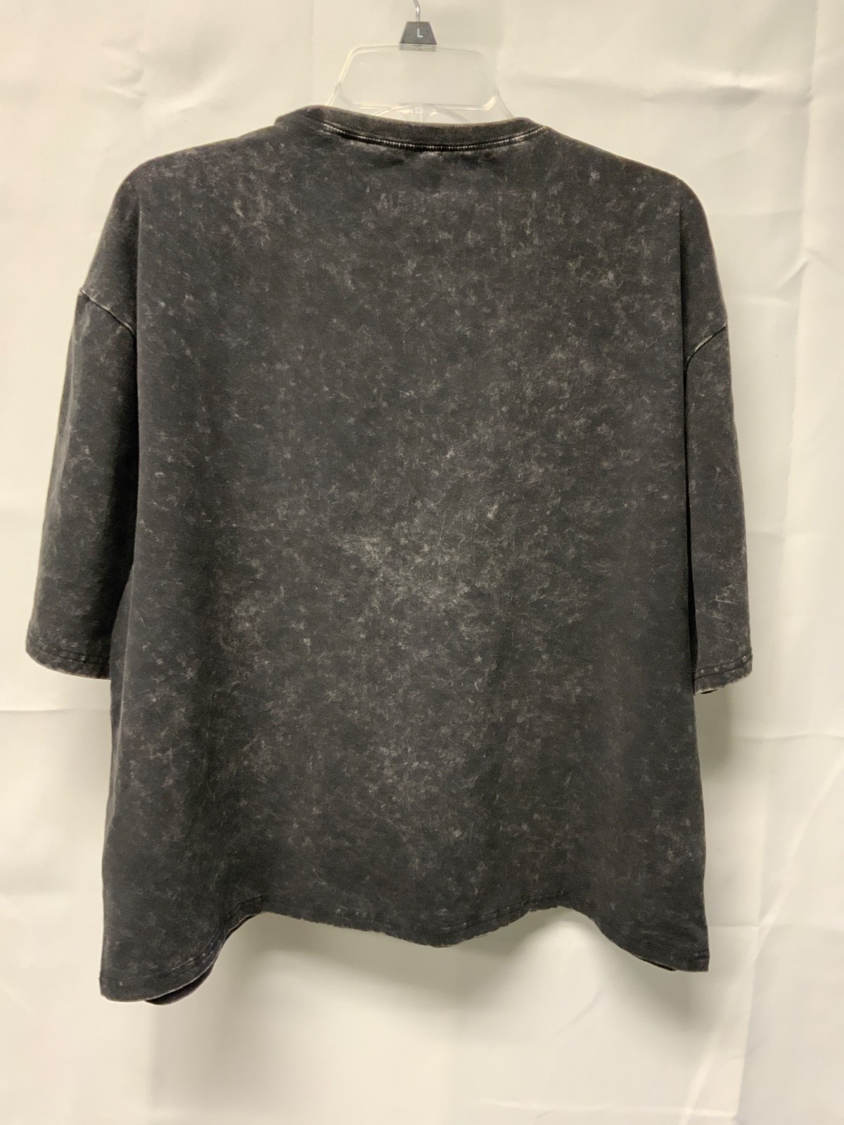 YoungLA 4116 Floral Skull Tee Men's Medium Black Mineral Wash Skeleton Crow NWT gallery
