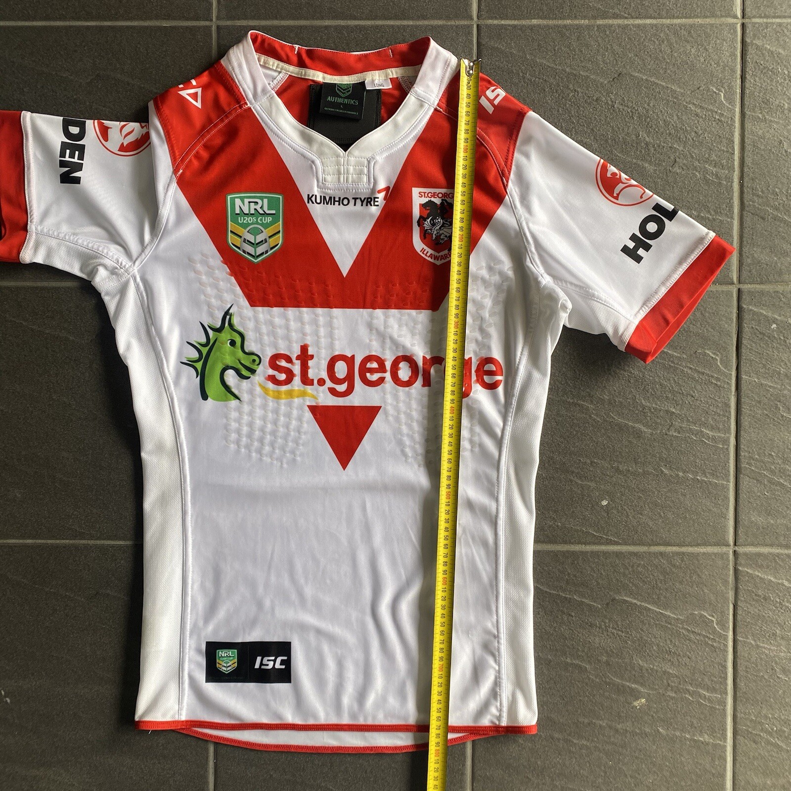 Rugby League Player Issue Jersey Spare St George Dragons NRL U20s Grip Size L gallery