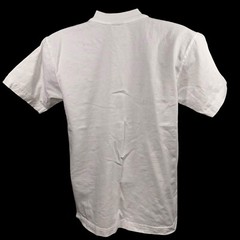 Vintage Hand Painted Bima Vs. Snake Javanese Mythology White T-Shirt Size Small