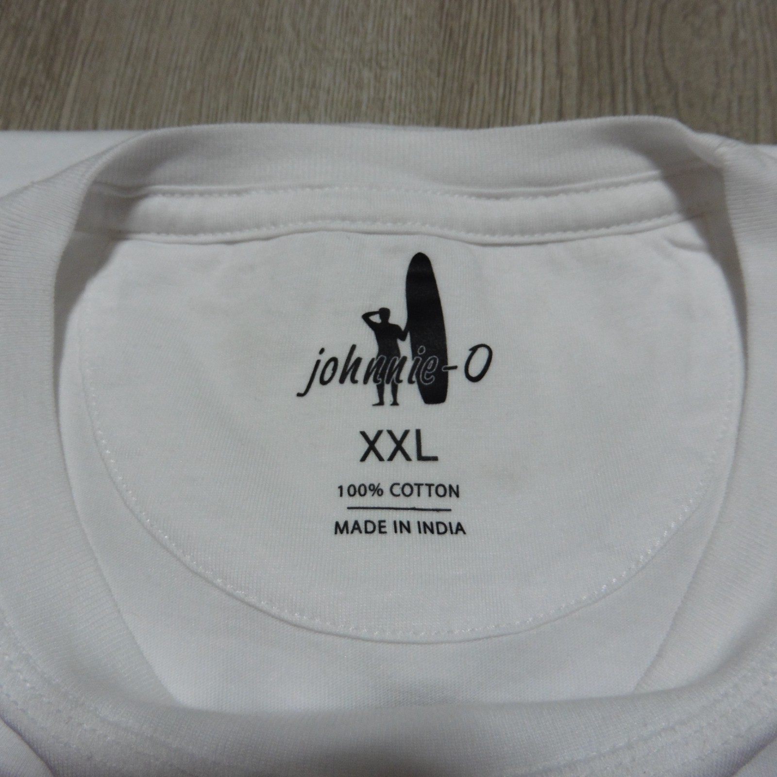 Johnnie-O Men's XXL Surf Sunshine T-Shirt White SS Crew Neck Flawed gallery