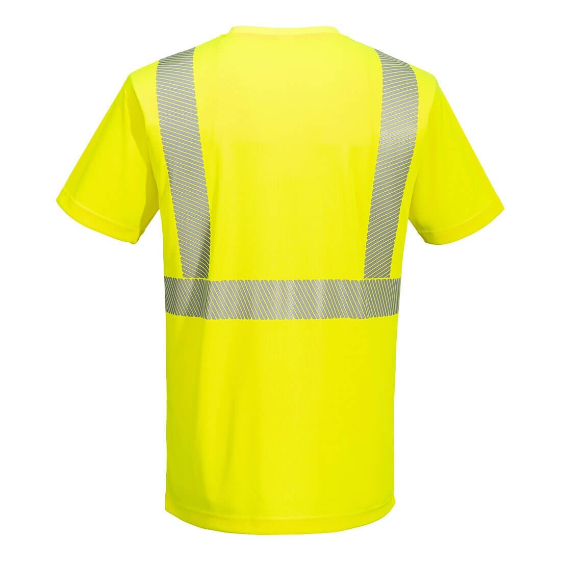 Portwest L044 - Hi-Vis Lightweight S/S T-Shirt Segmented Tape Yellow SIZES L-6X* gallery