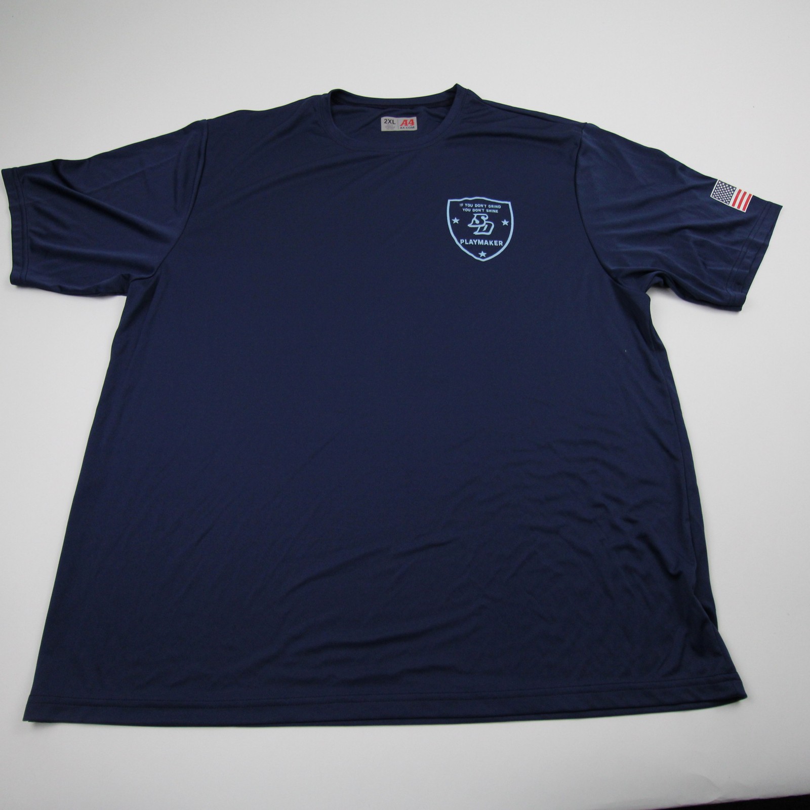 A4 Short Sleeve Shirt Men's Navy New without Tags 3XL gallery