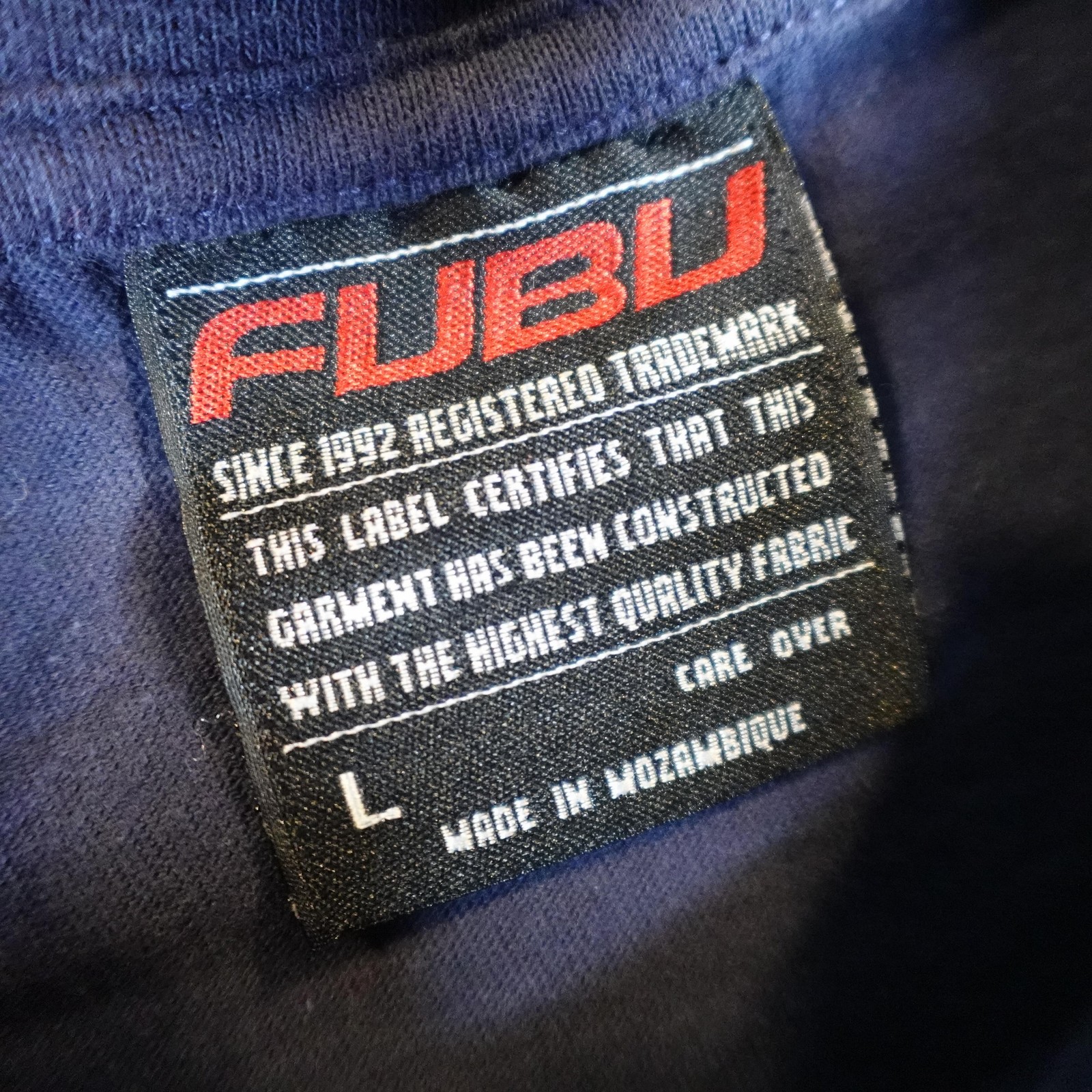 Vintage FUBU Shirt Mens Large Blue Long Sleeve Collection Hip Hop Streetwear Y2K gallery