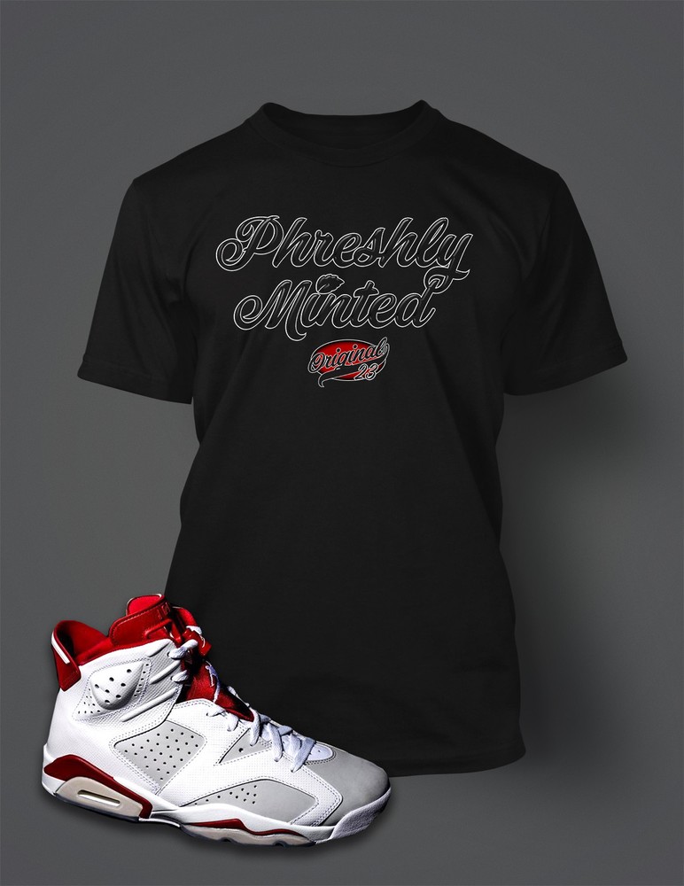 Phreshly Minted Graphic Sneaker Tee Shirt to Match J6 ALTERNATE Pro Club Shaka