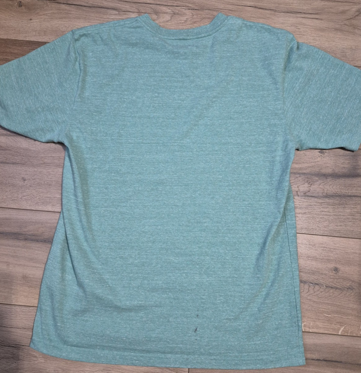 Carhartt T-Shirt Mens Medium Loose Fit Graphic Logo Crew Neck Mint Green gallery