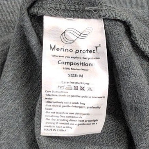 Merino protecT Wool Base Layer T Shirt Mens Medium Gray Casual Lightweight gallery