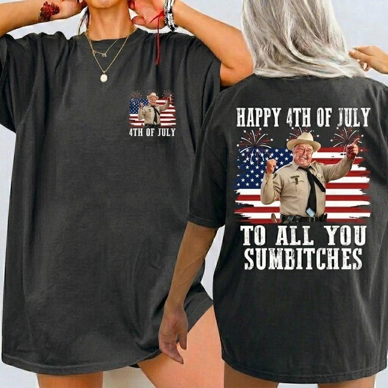 Happy 4th Of July To All You Sumbitches Shirt, Retro Shirt gallery
