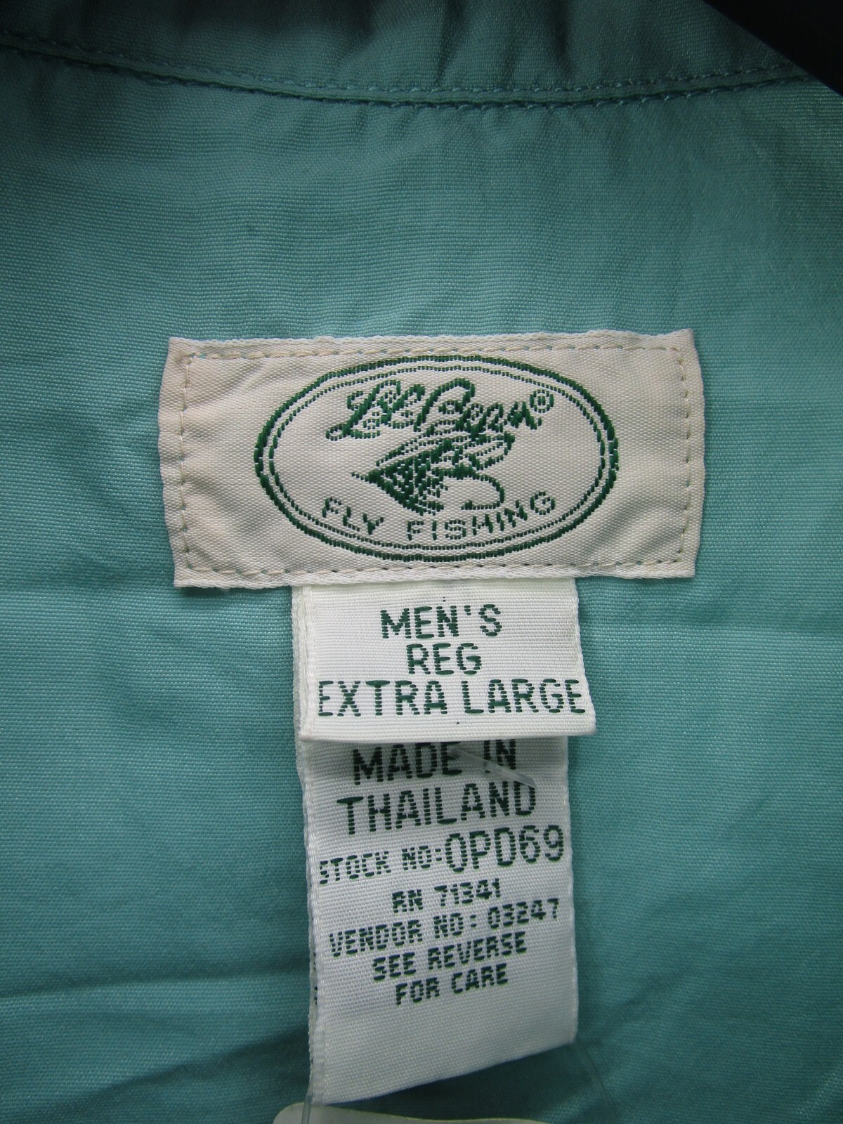 VINTAGE LL Bean Shirt Men XL Green Fly Fishing MCS Blocker UPF 30 Pullover NEW gallery