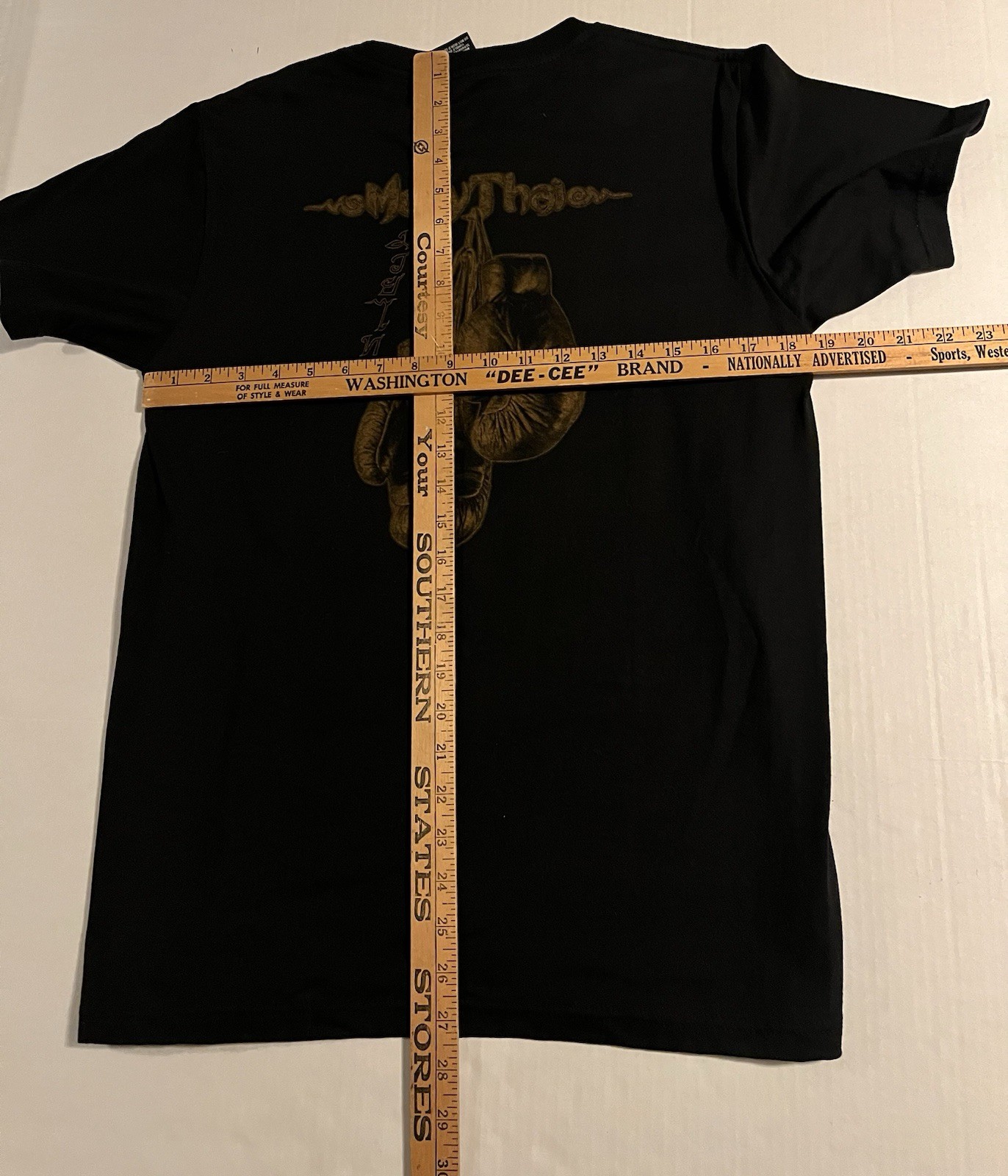 NEW Muay Thai Thailand Boxing Sparkle T-Shirt MEDIUM Saffar MMA Tattoo NWOT gallery