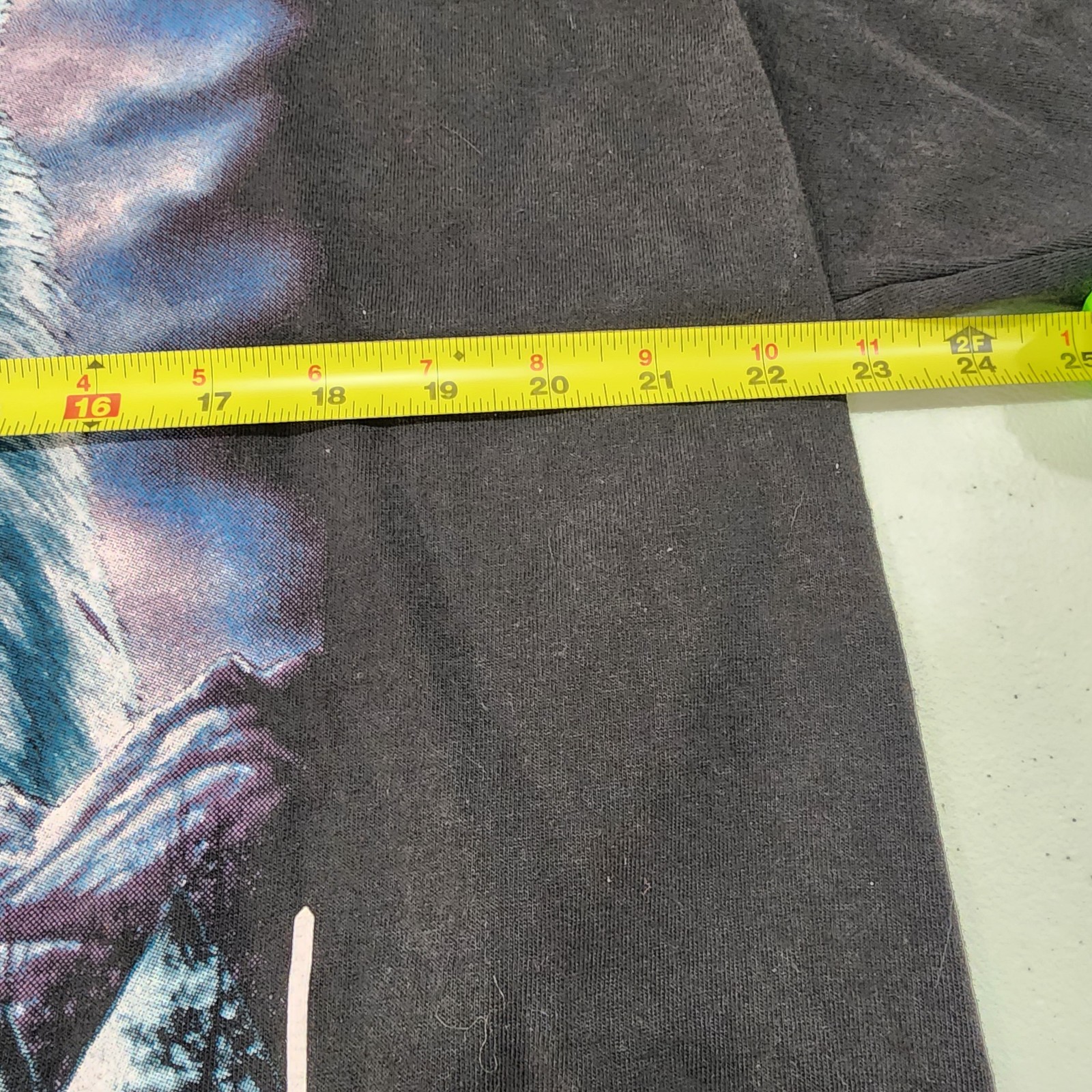 Men Vtg Delta Pro W American Spirit Wolf Black Short Sleeve Graphic Tee Size XL gallery