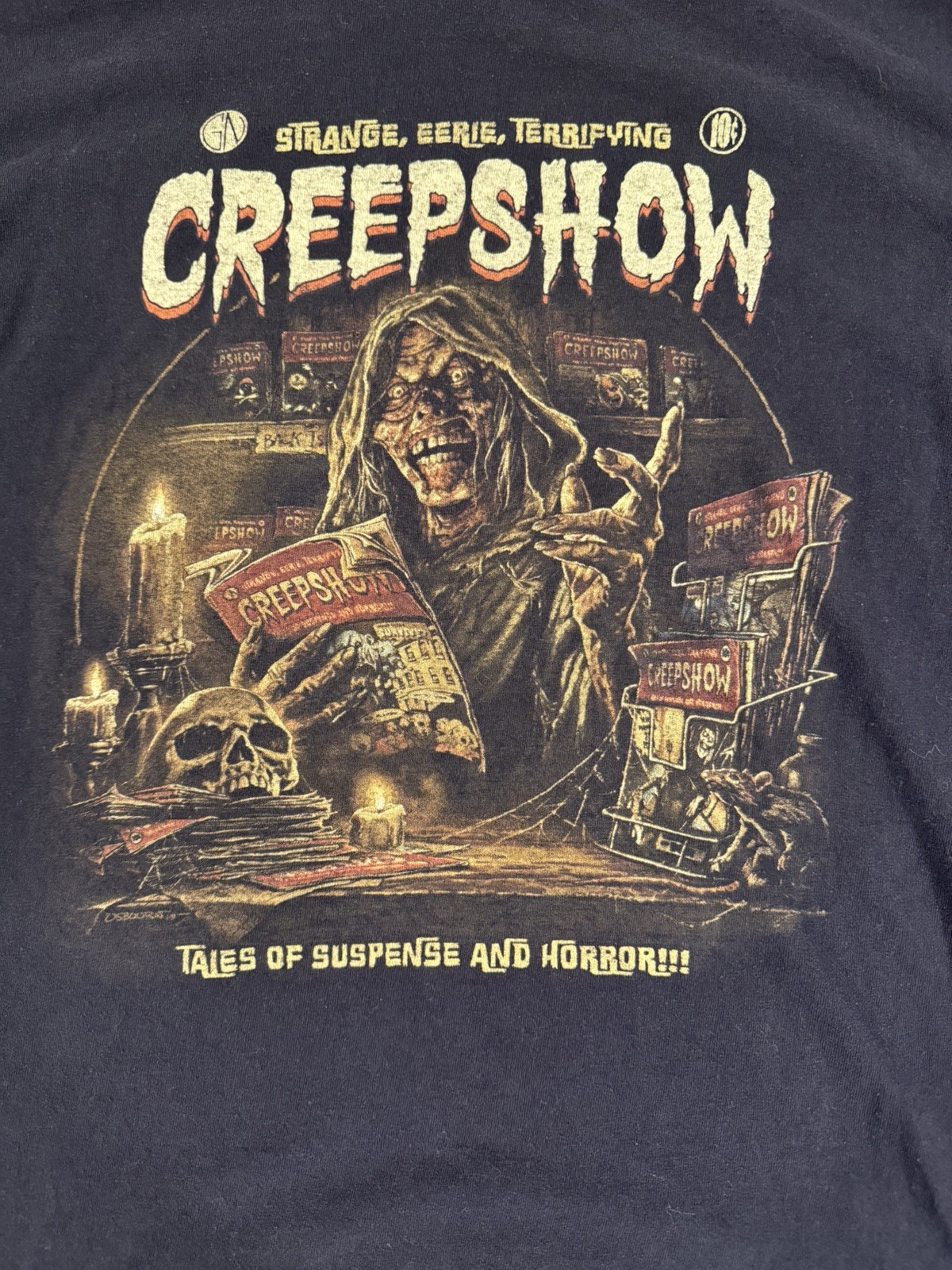Fright Rags Creepshow T Shirt TV Horror Show Justin Osbourn Design Mens Large gallery